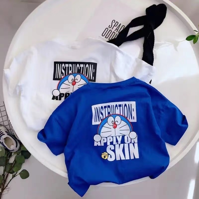 纯棉短袖哆啦A梦T恤