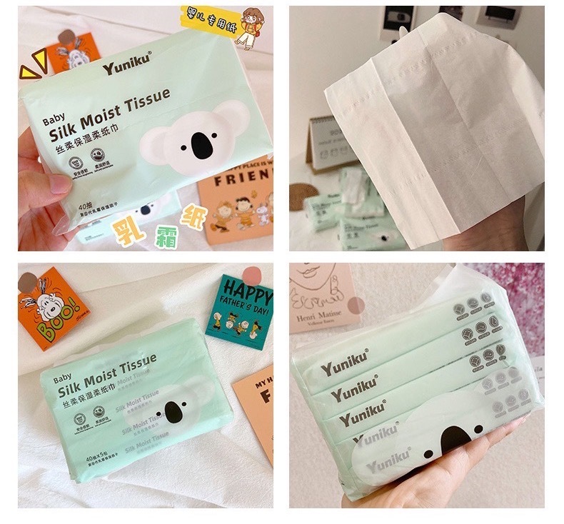 Yuniku优尼可 丝柔乳霜柔纸巾