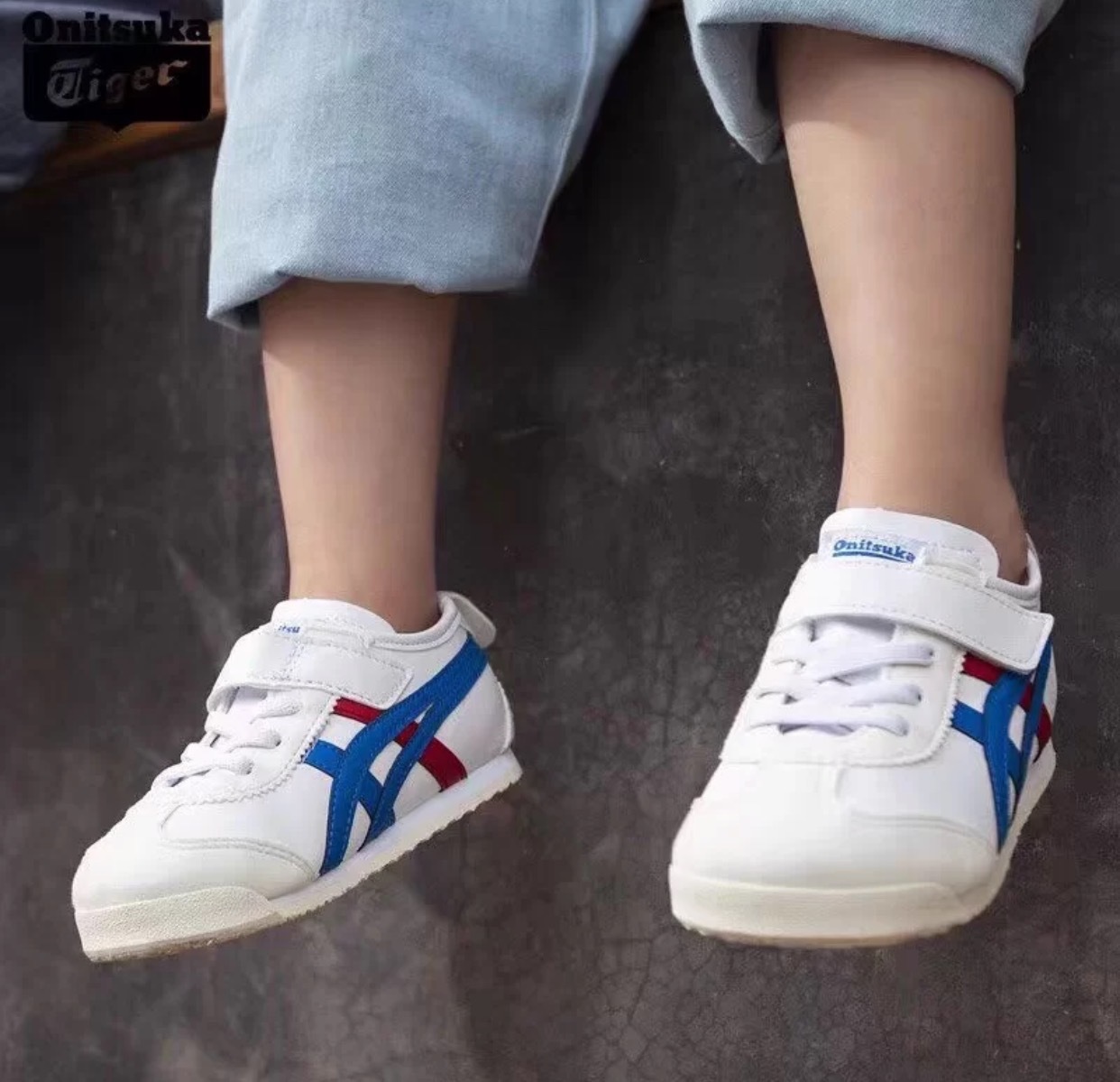 儿童鬼冢tiger皮面款