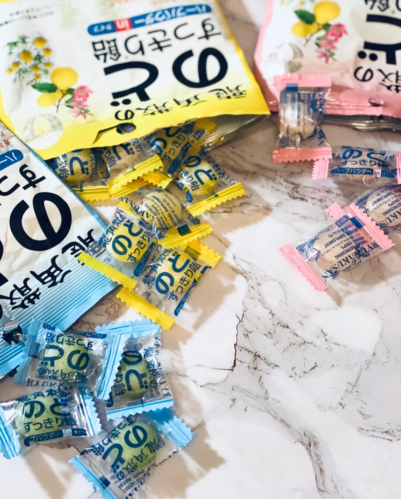 日本进口龙角散草本夹心润喉糖