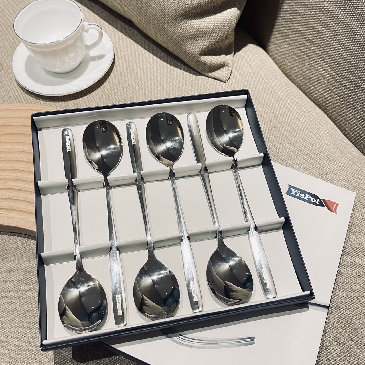 易铂抗菌不锈钢汤勺🥄六件套