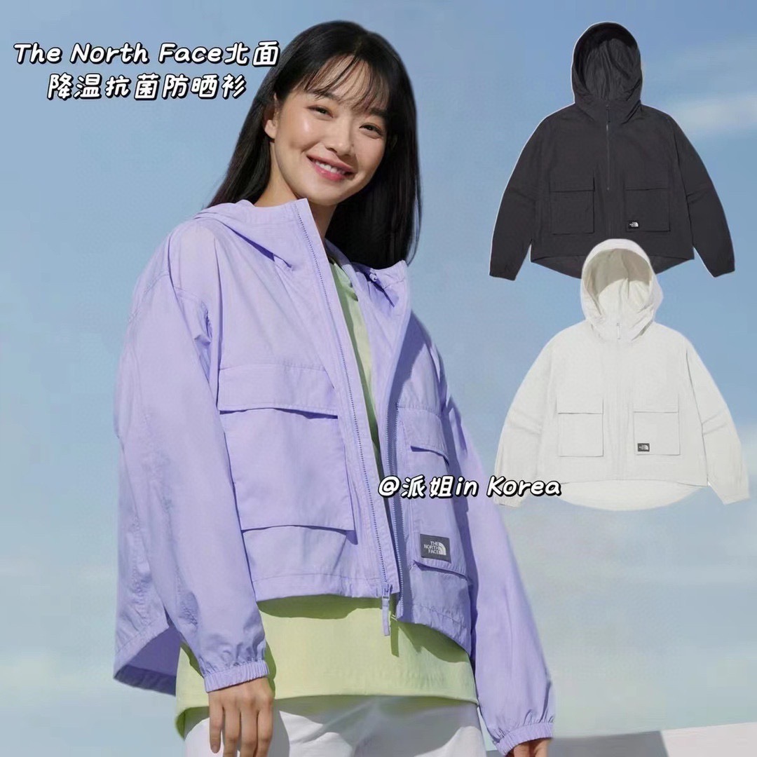 TNF北面22春夏女短款轻薄防晒皮肤衣