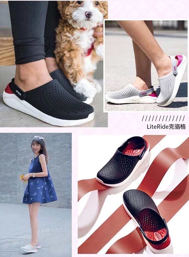 亲子款卡骆驰洞洞鞋