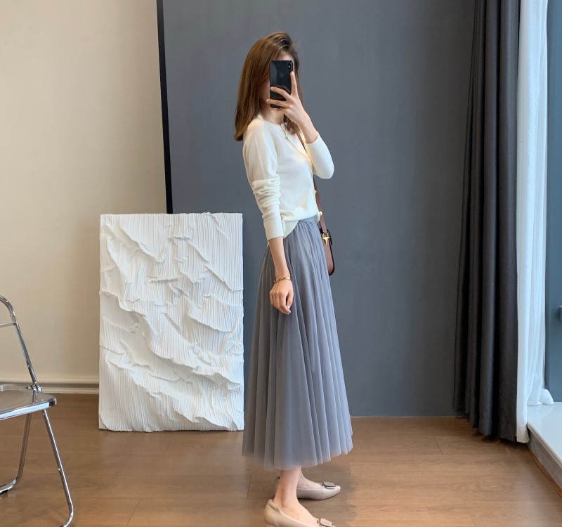 显高显瘦仙女纱裙