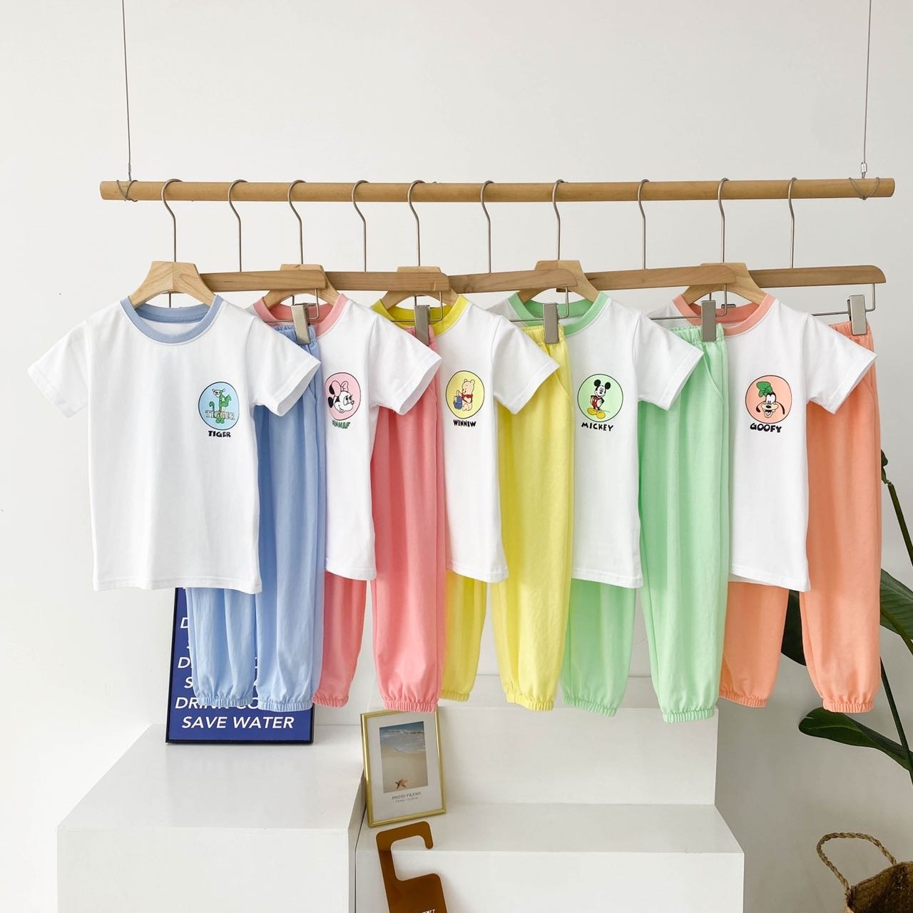 冰瓷棉短袖T➕棉麻防蚊裤