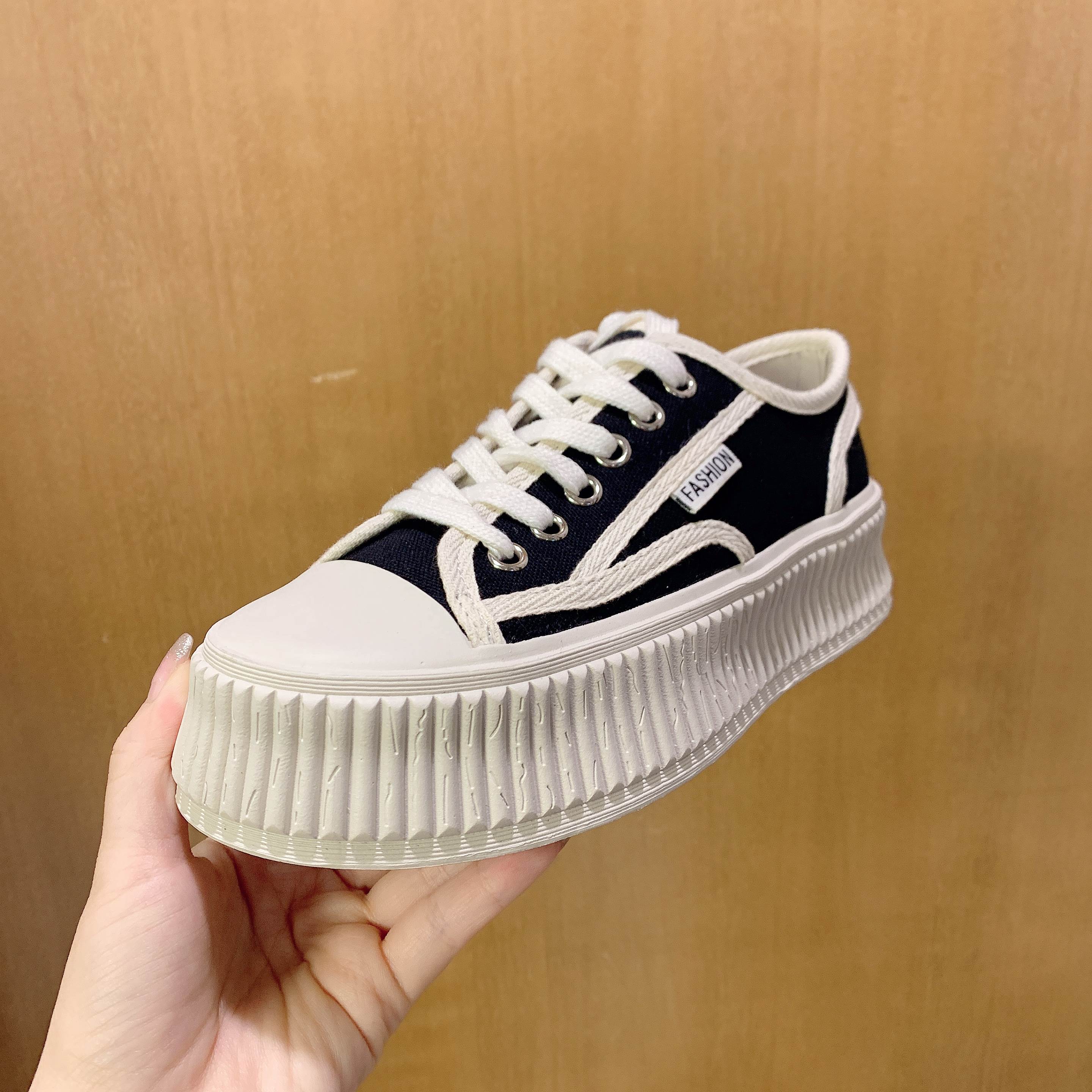 正品JIHURFIE厚底饼干鞋