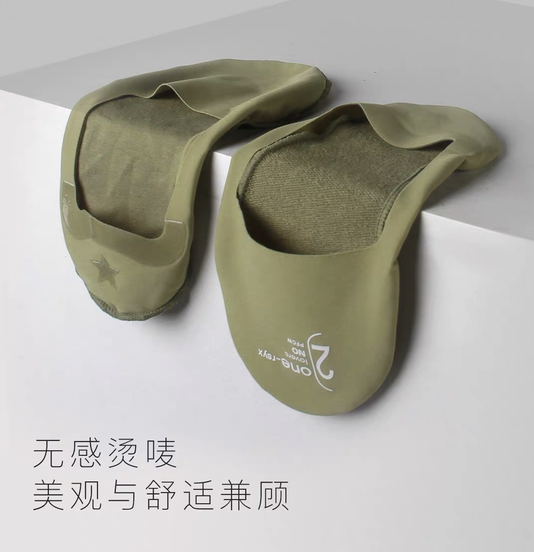 春夏纯棉底冰丝船袜