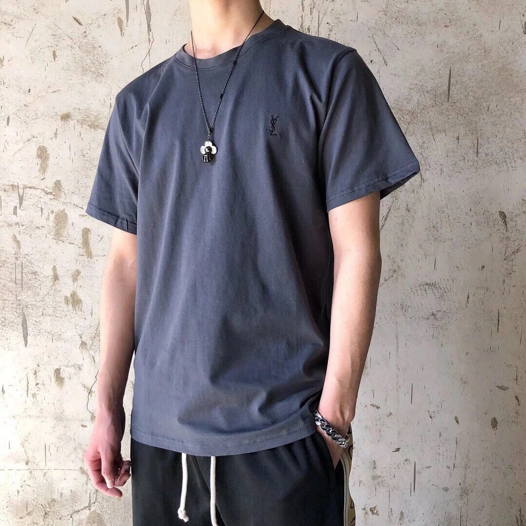 圣罗兰限定款情侣短袖T恤