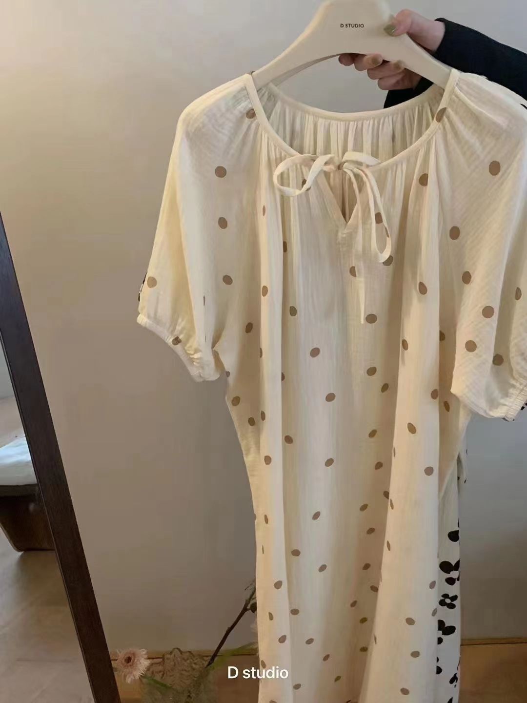 杜小宅纯棉纱家居连衣裙