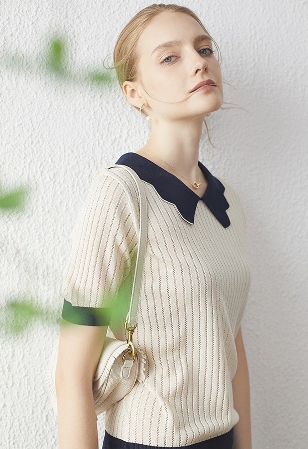 法式冰肌超仙短袖