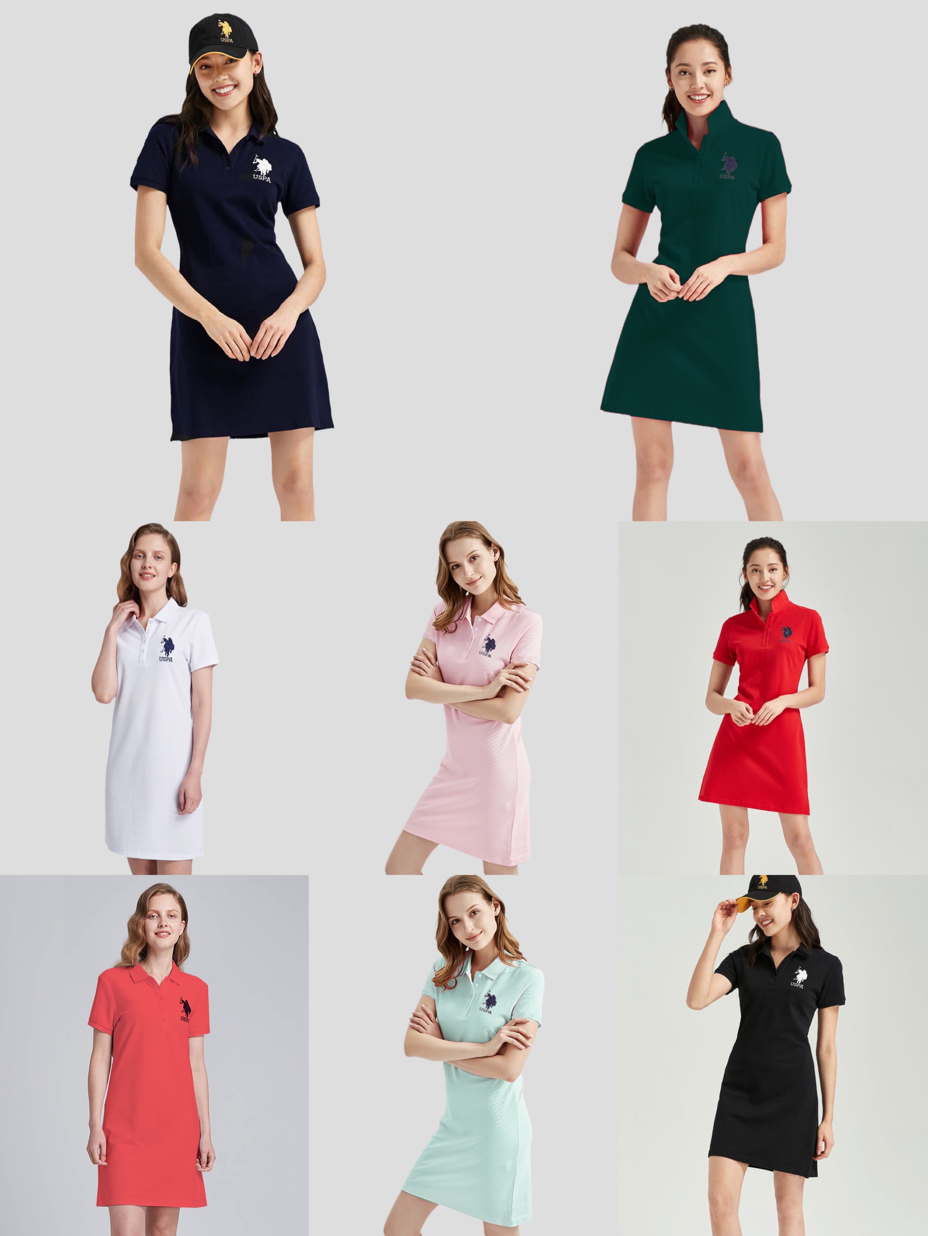 女士珠地棉POLO裙