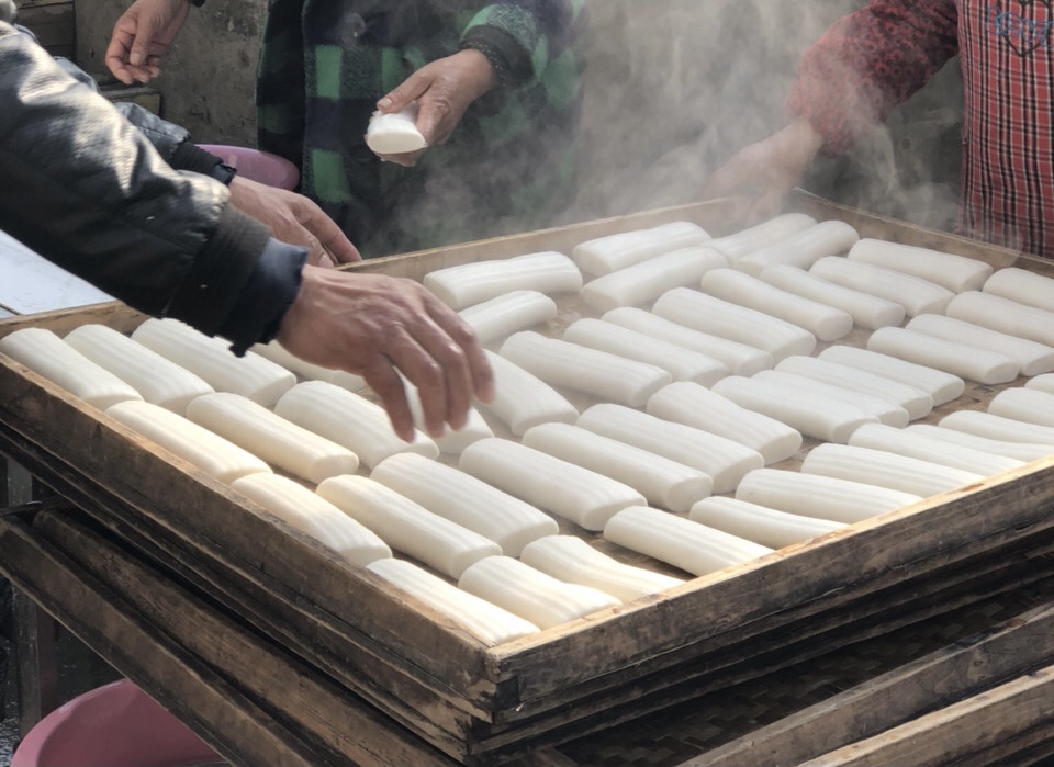 临安古法水磨手工年糕