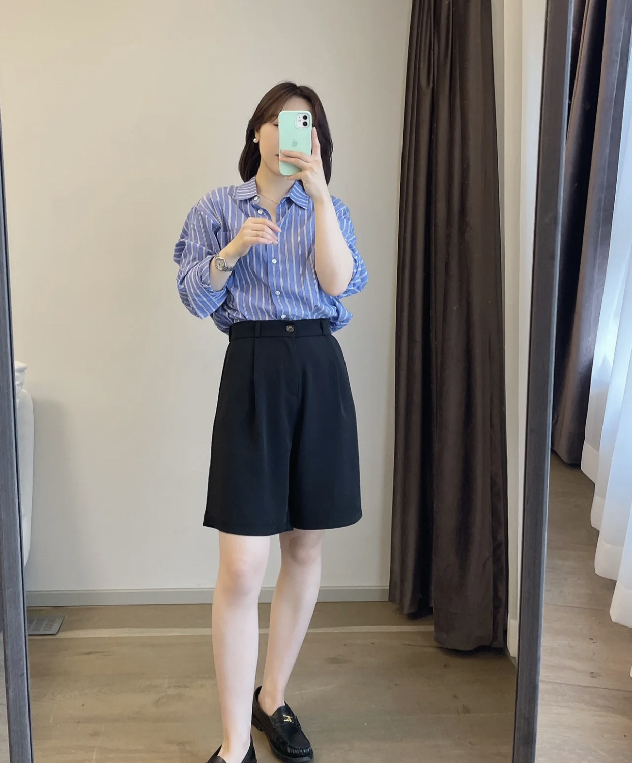 A字西装五分阔腿短裤