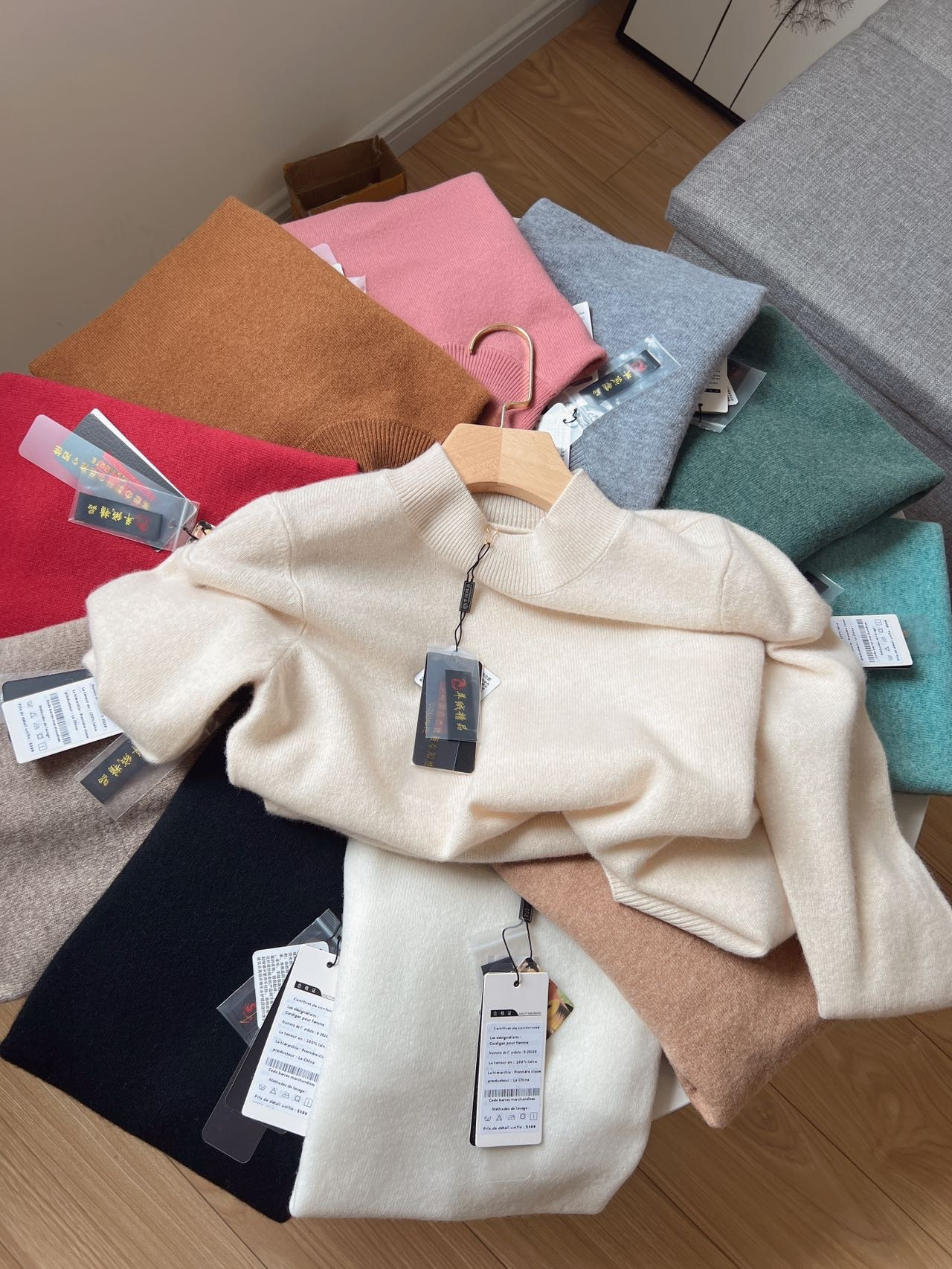 半高领女士羊毛衫