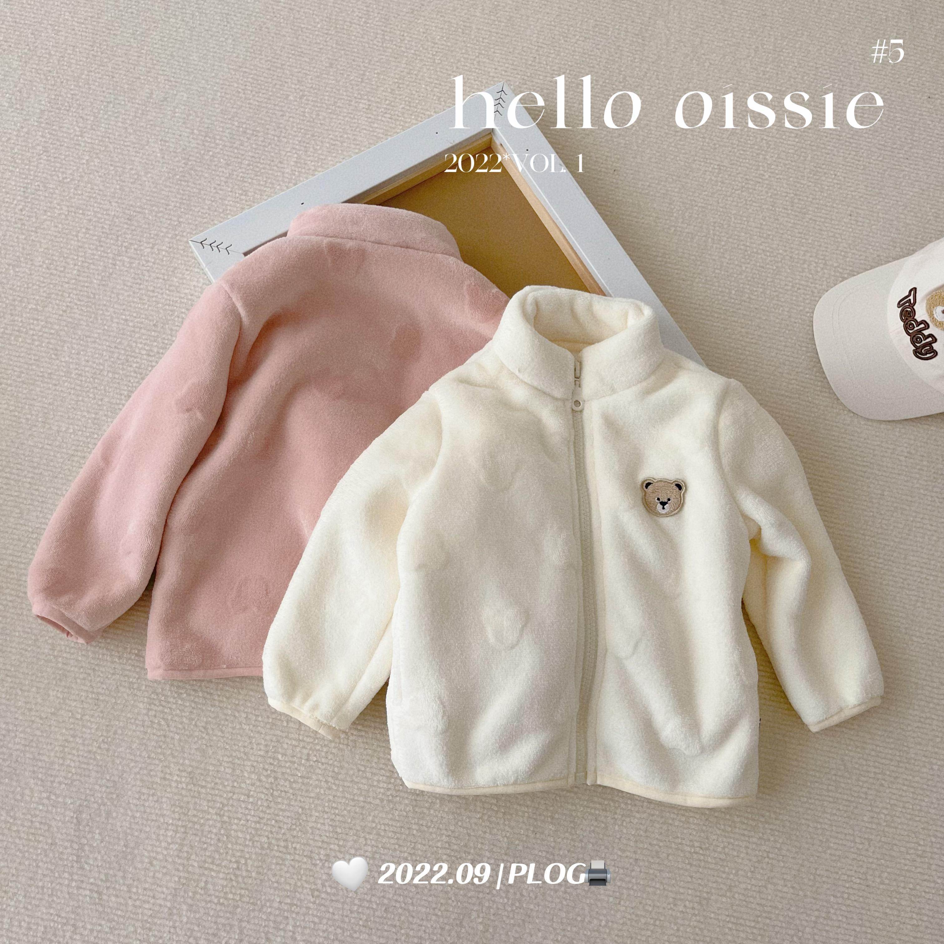 小熊双层复合绒外套