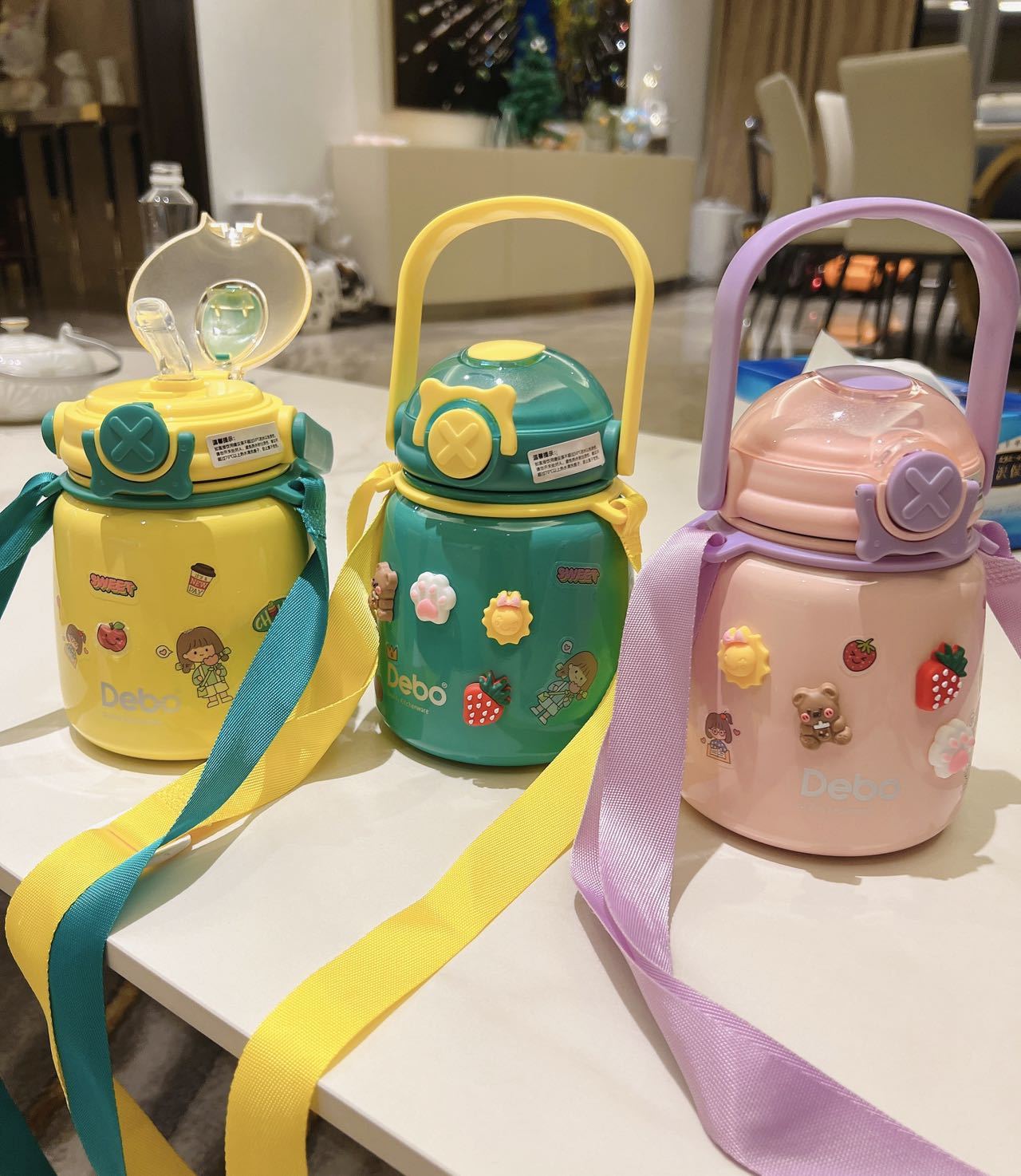 德铂debo新品大肚吸管水杯