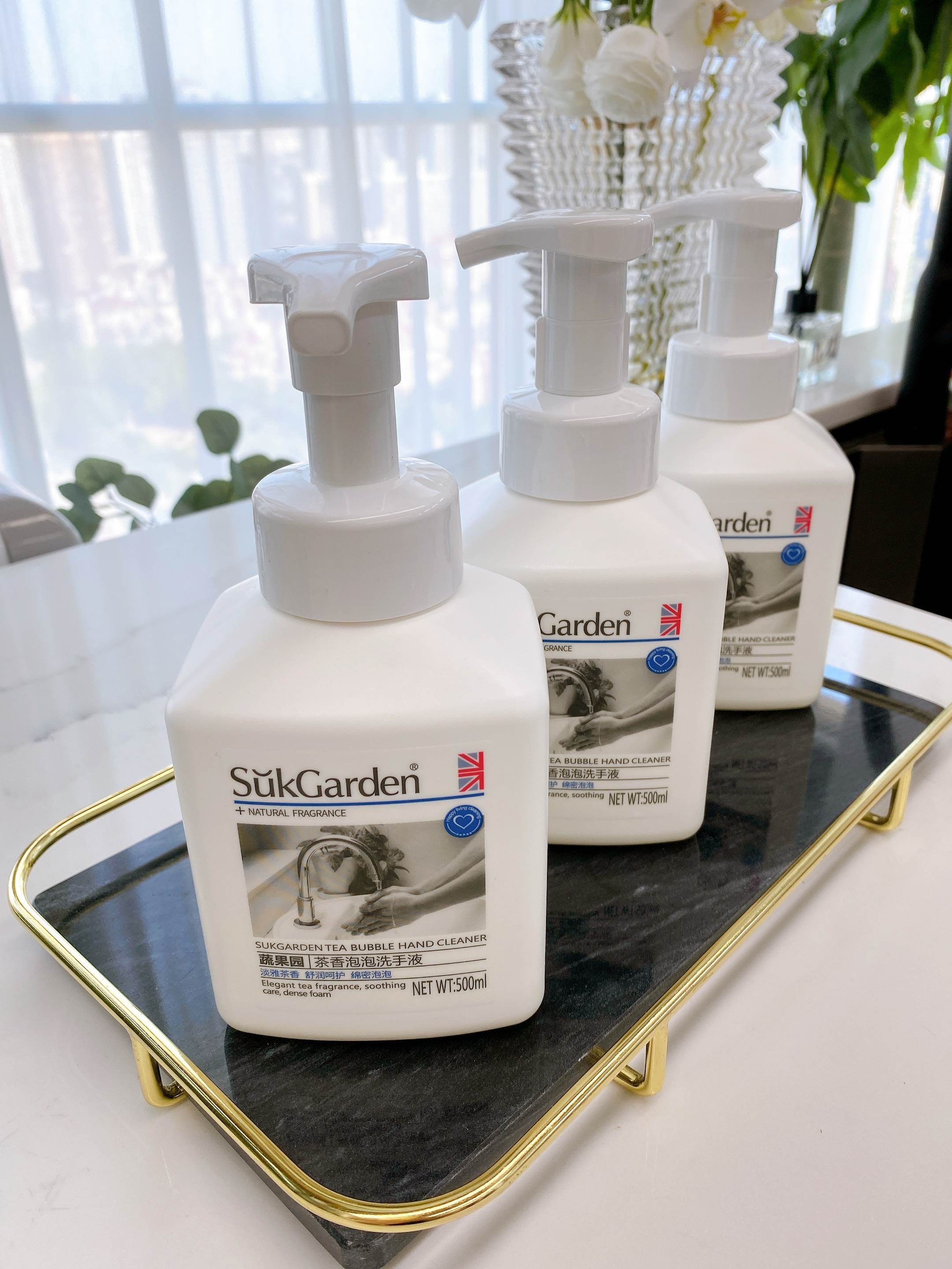 蔬果园新品茶香泡泡洗手液