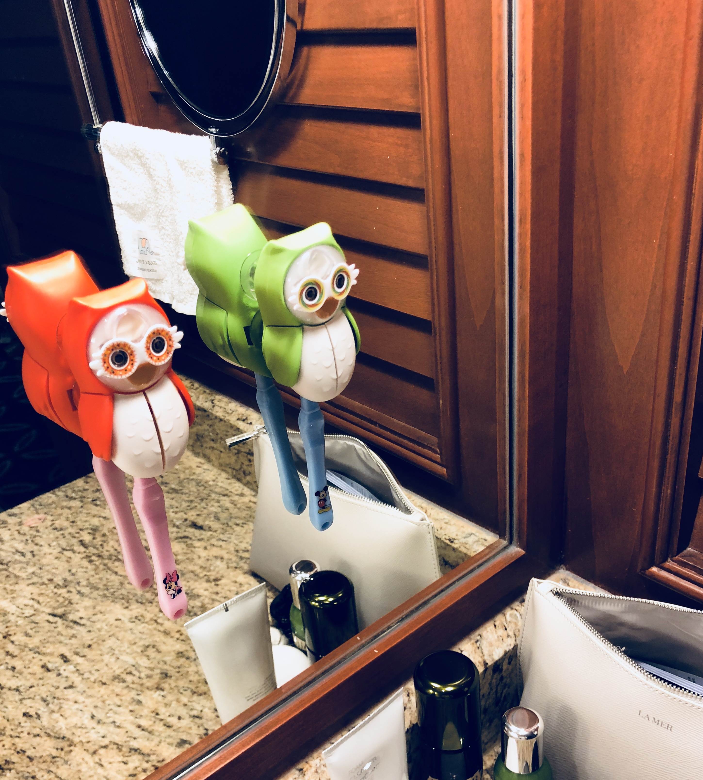 猫头鹰计时沙漏⏳牙刷架