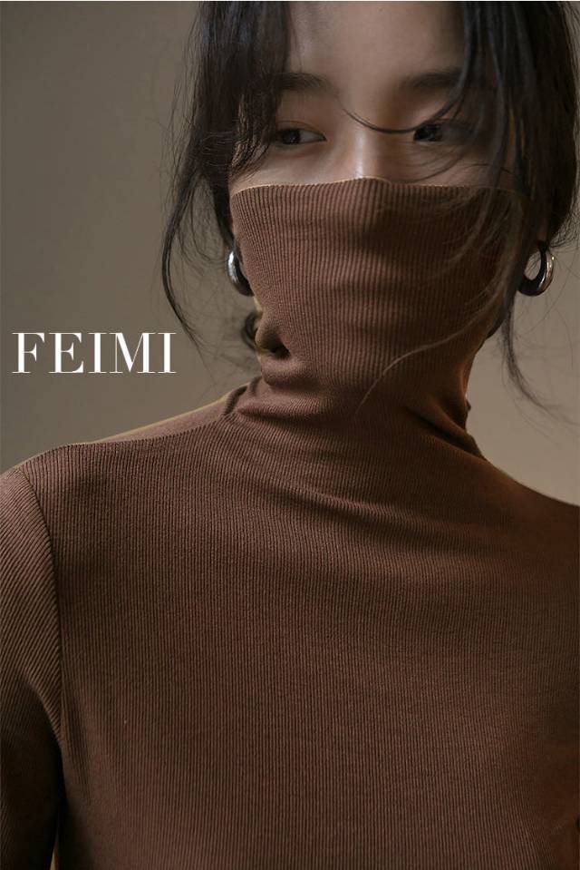 复古堆堆领打底衫