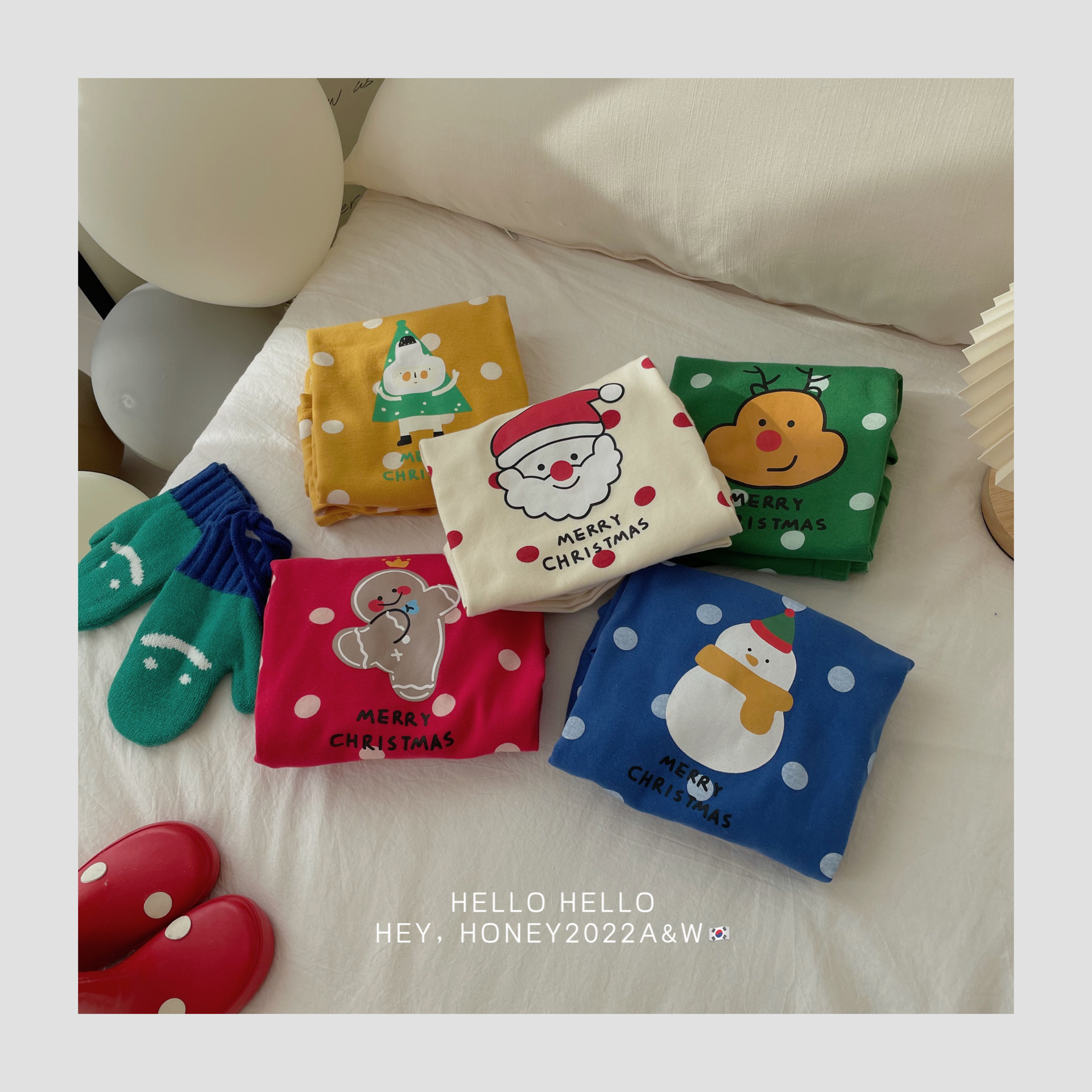 大小卷圣诞家居服