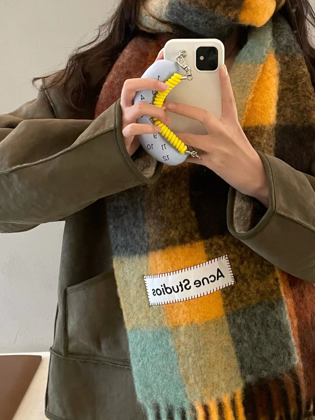 Acne studios同款围巾