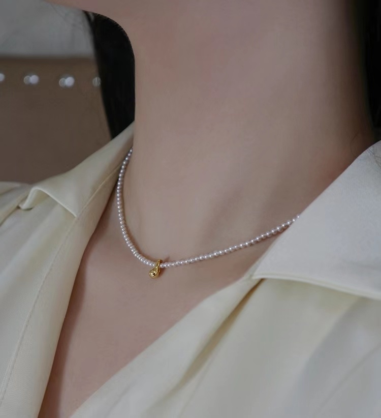 新版巴洛克小米粒天然淡水珍珠➕925银