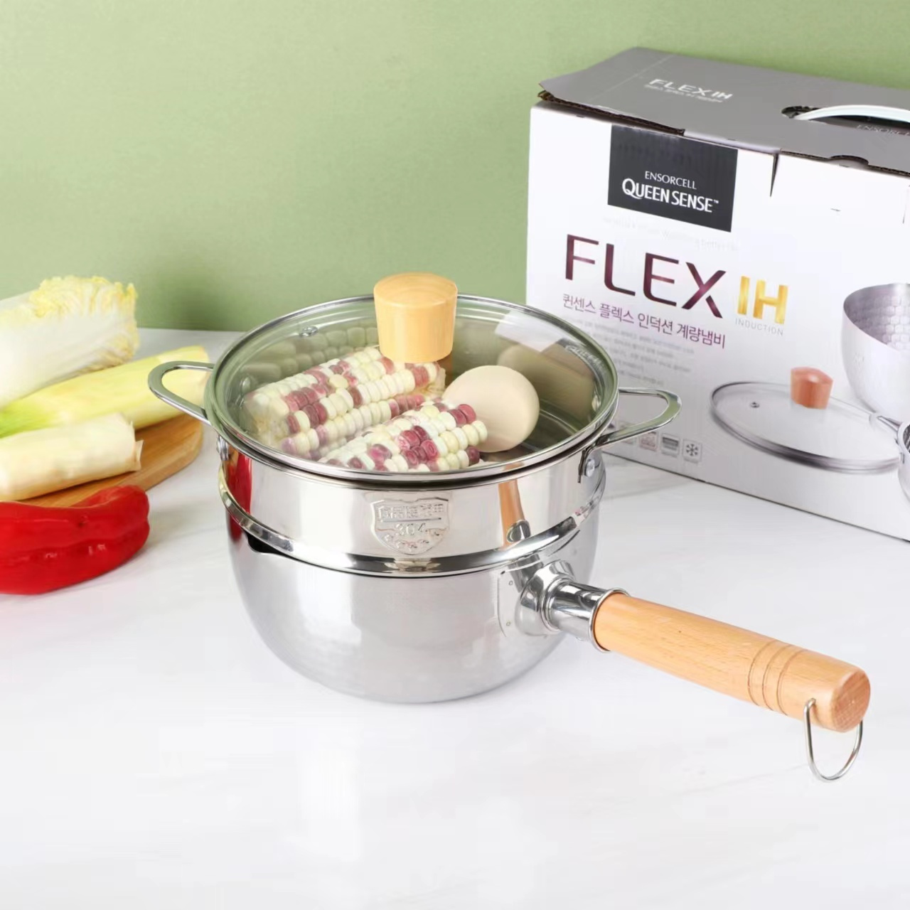 韩国QUEENSENSE雪平锅