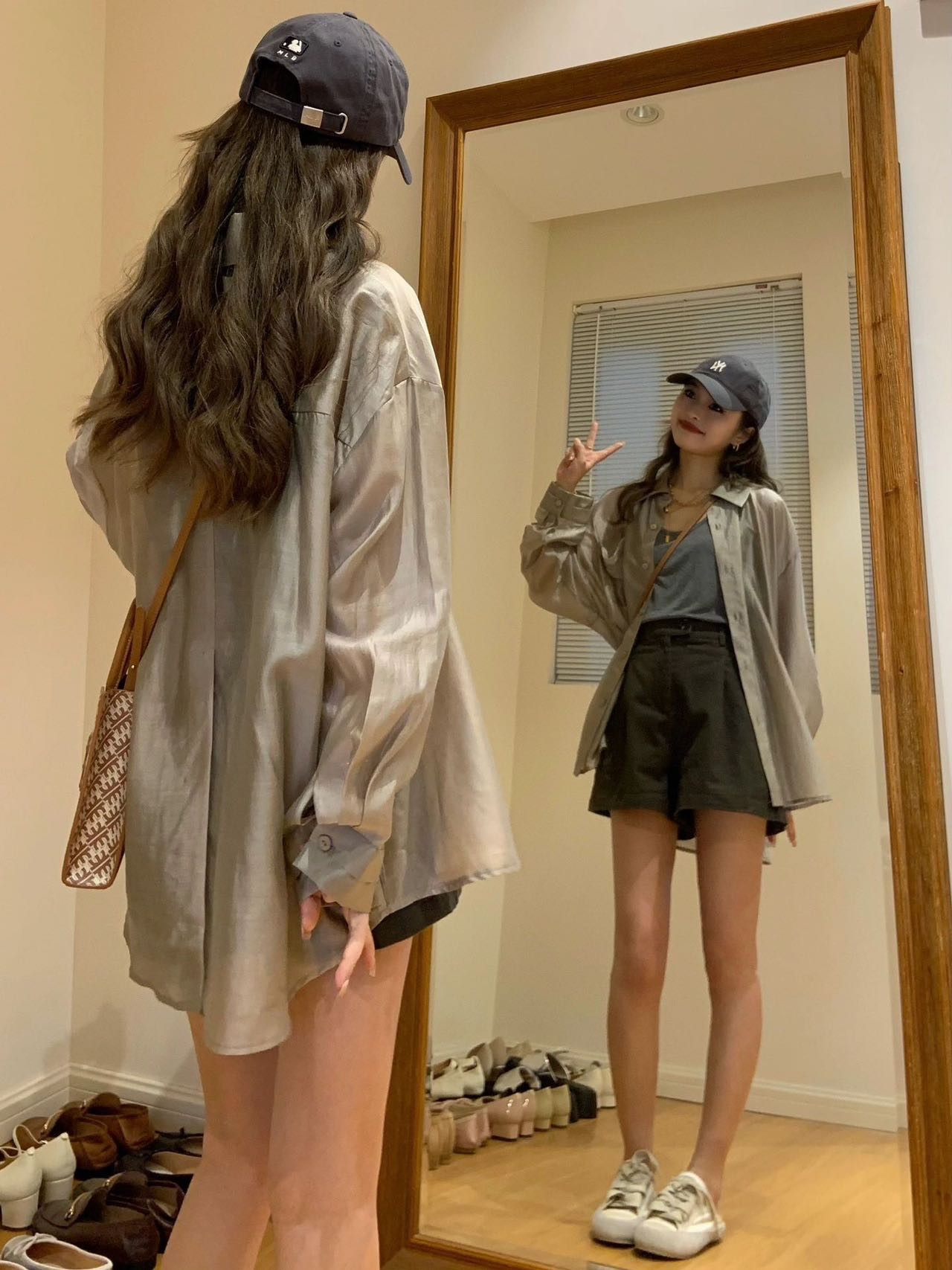 天丝麻轻薄长袖衬衣