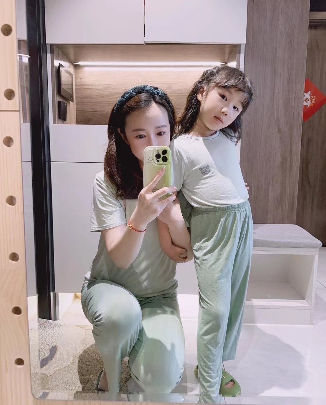 C&C·云感竹纹莫代尔棉亲子家居服