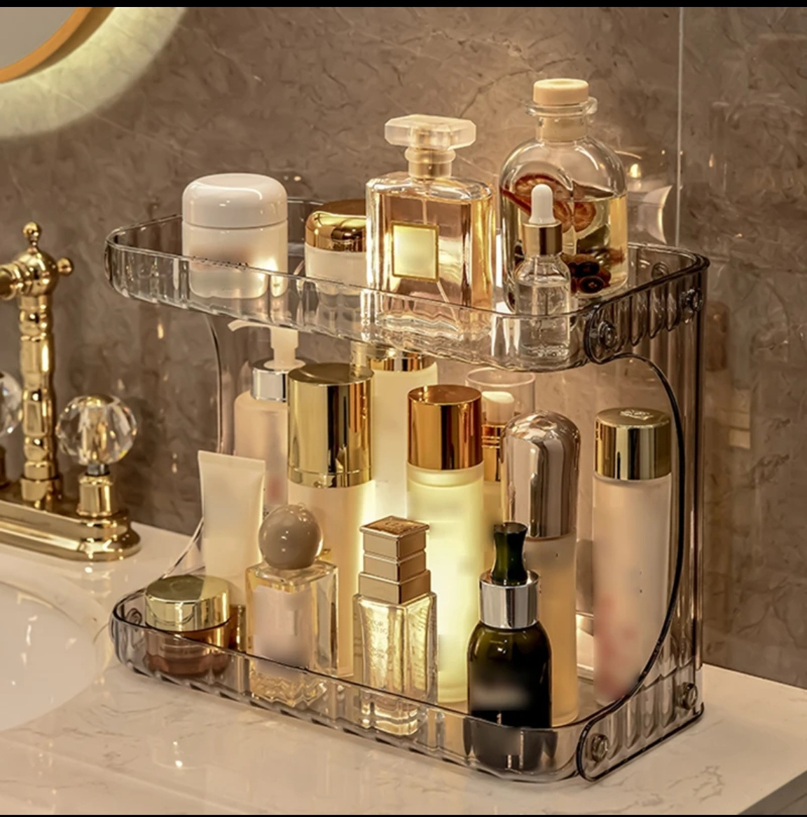 轻奢双层置物架