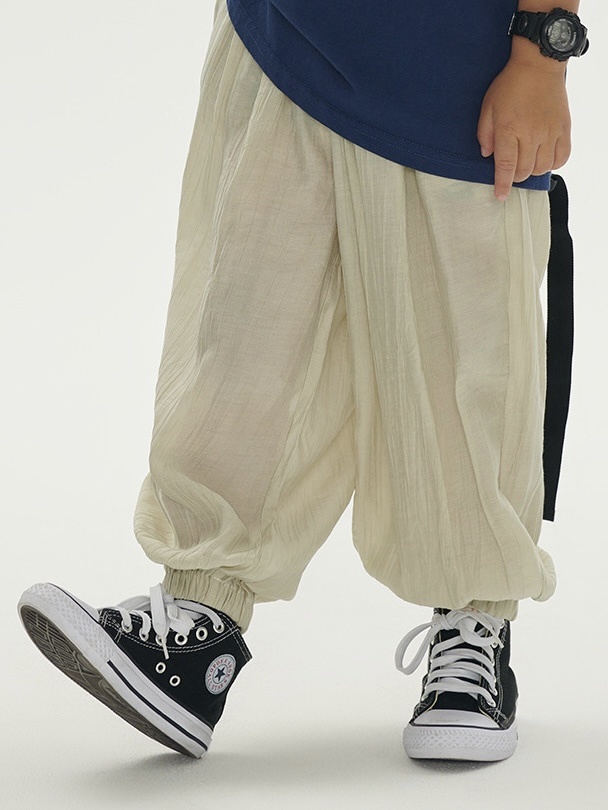 亲子飘飘褶皱防蚊裤