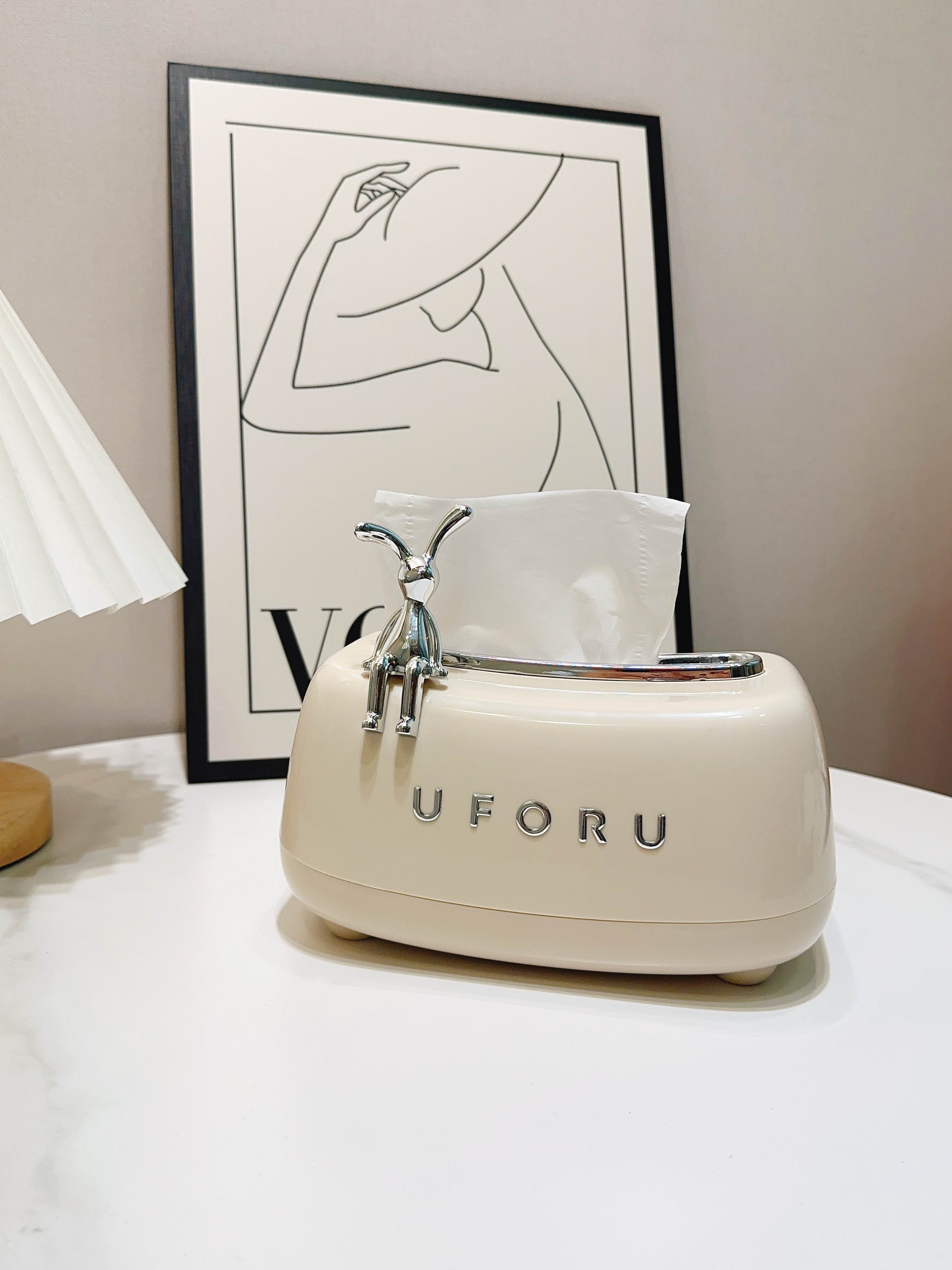 轻奢奶油系极简风纸巾盒