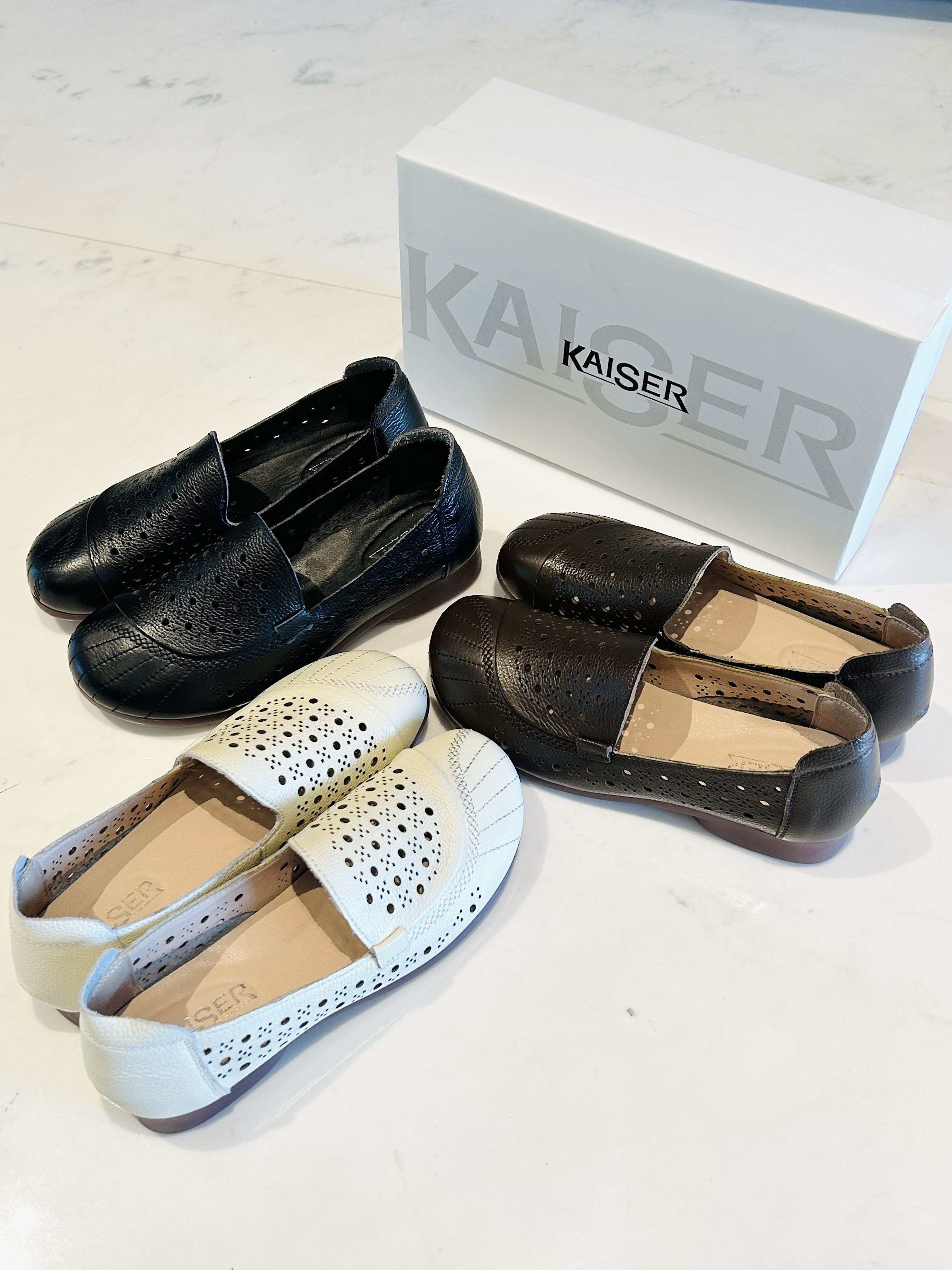 意大利凯撒KAISER头层牛皮妈妈鞋