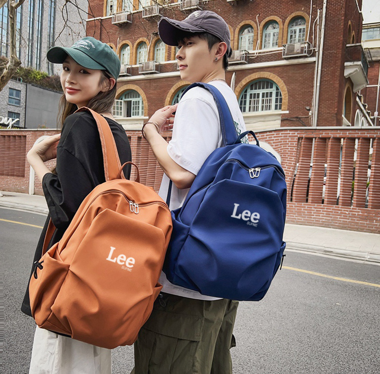 正品leesup马卡龙情侣双肩包