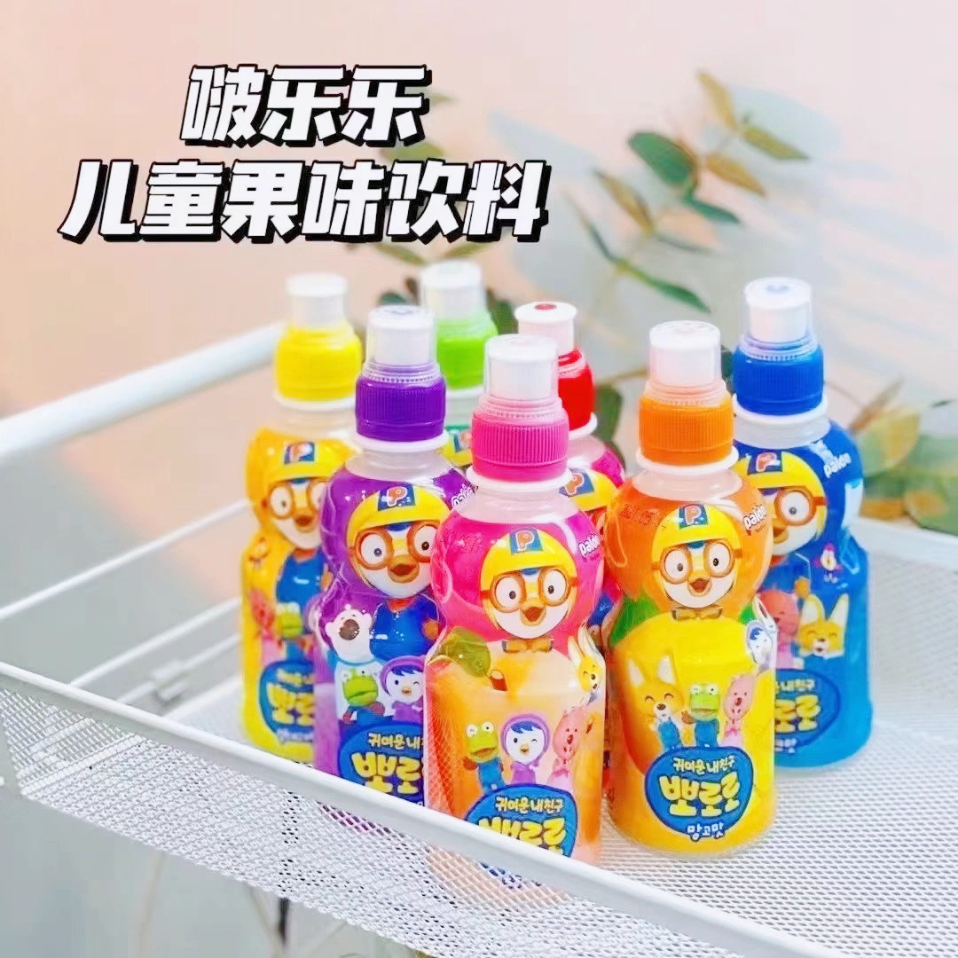 𝐏𝐨𝐫𝐨𝐫𝐨韩国🇰🇷进口啵乐乐儿童果汁饮料